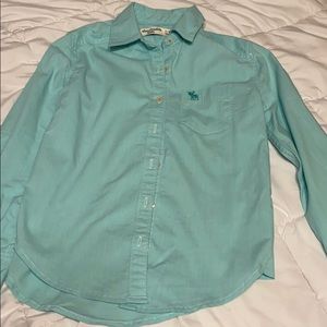 Girls Abercrombie Long sleeve button down shirt